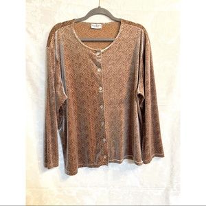 Vintage leopard print button down